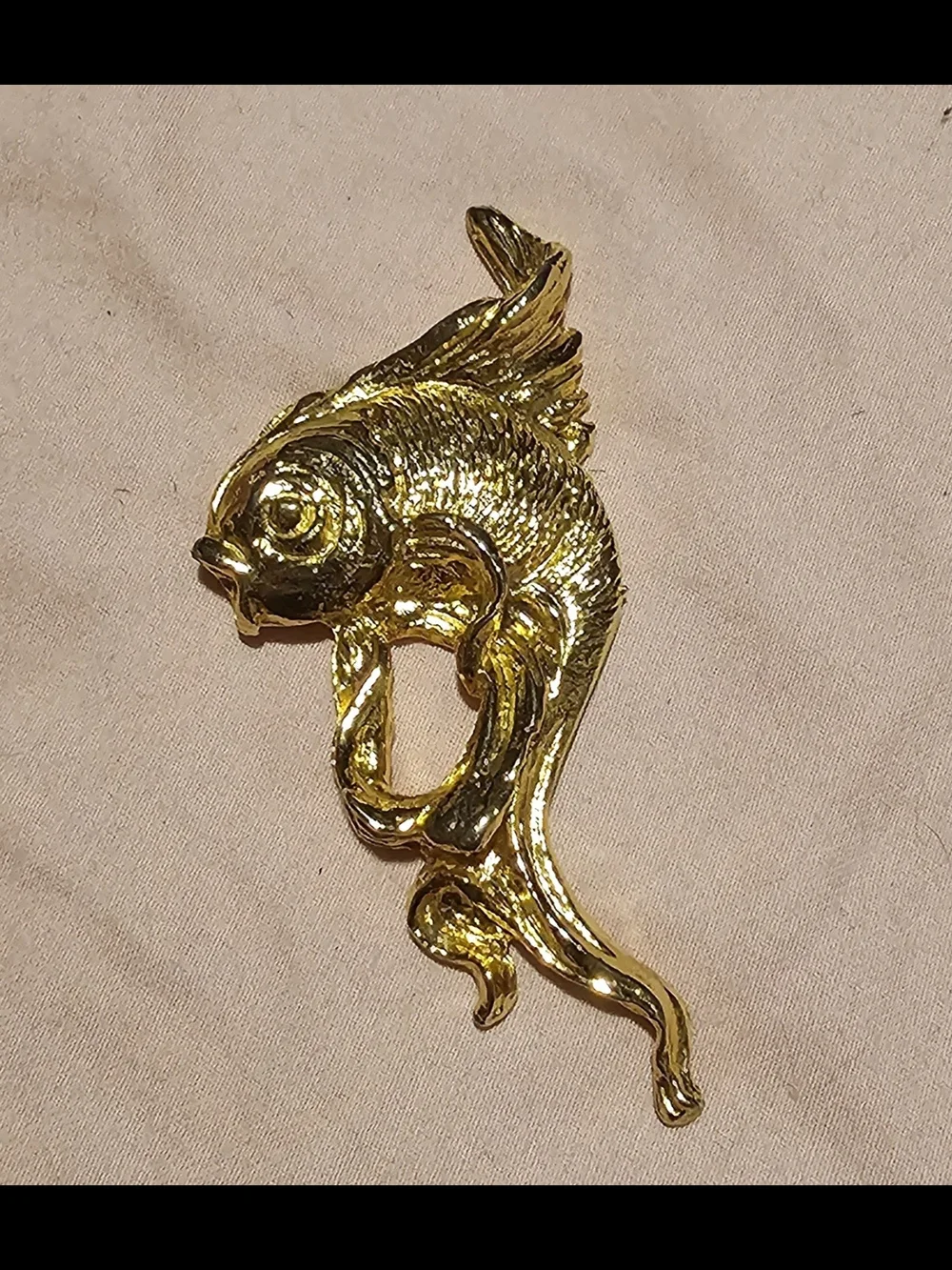 Vintage 1980s Valentino Garavani Gold Fish Pendant